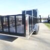 7x20 Black Hybrid Enclosed Trailer ATP Floor (2) 7K Axles - Image 5