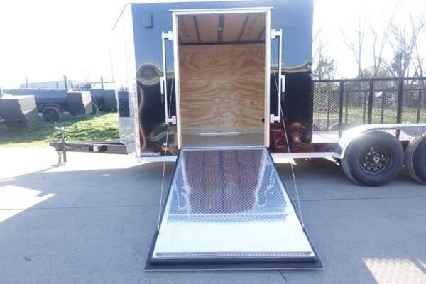 7x20 Black Hybrid Enclosed Trailer ATP Floor (2) 7K Axles - Image 12