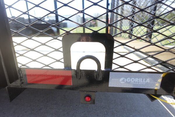 7' x 18' Tandem Straight Deck Utility Trailer 6ft Mesh Sides 7K GVWR - Image 7