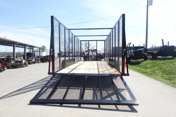 7' x 18' Tandem Straight Deck Utility Trailer 6ft Mesh Sides 7K GVWR - Image 13