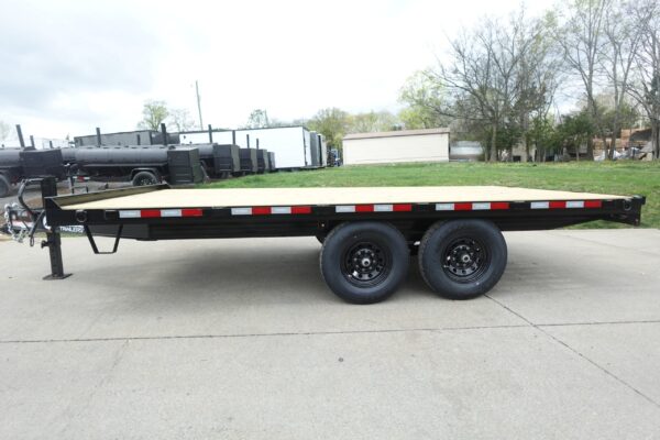 8.5x16 I-Beam Deckover Equipment Trailer 2 7k axles 14k GVWR - Image 4