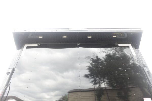 8.5x20 VNose Black with Black Out Trim Enclosed Trailer (2) 5200lb Axles With Brakes 7'6 Interior Height E-Track - Image 5