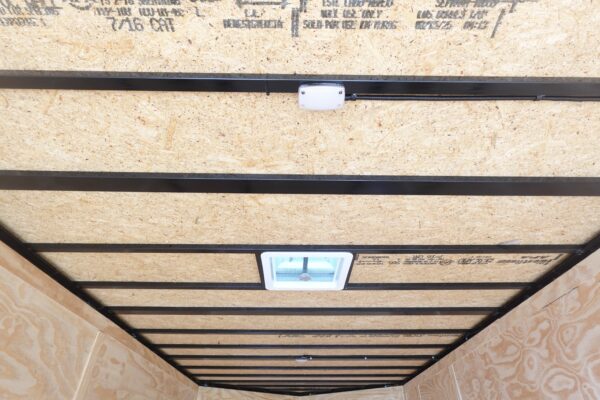 8.5x20 VNose Black with Black Out Trim Enclosed Trailer (2) 5200lb Axles With Brakes 7'6 Interior Height E-Track - Image 16