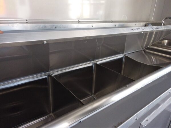 8.5' x 12' Yellow Concession Food V-Nose Trailer - Image 26