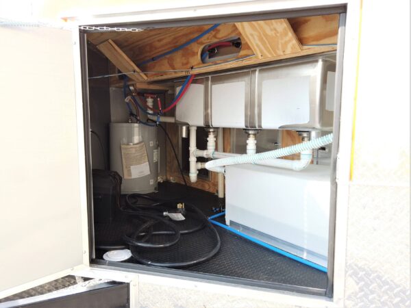 8.5' x 16' Orange Concession Food Trailer With Appliances - Image 11
