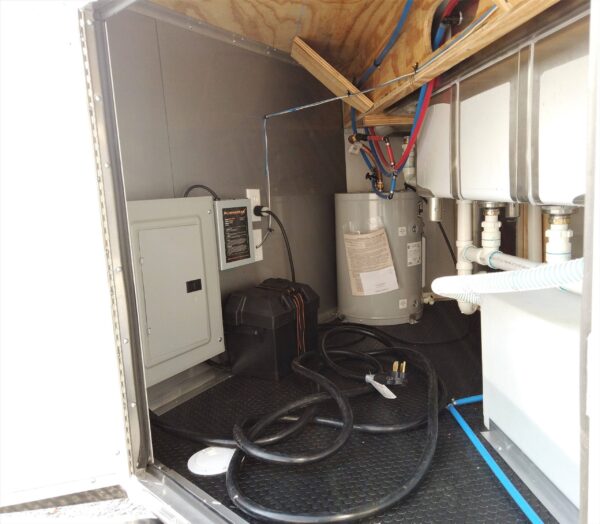 8.5' x 16' Orange Concession Food Trailer With Appliances - Image 14