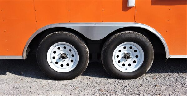 8.5' x 16' Orange Concession Food Trailer With Appliances - Image 3