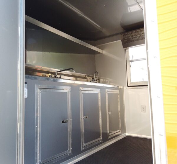 8.5' x 16' Orange Concession Food Trailer With Appliances - Image 12