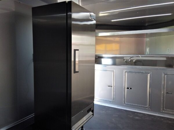 8.5' x 16' Orange Concession Food Trailer With Appliances - Image 10