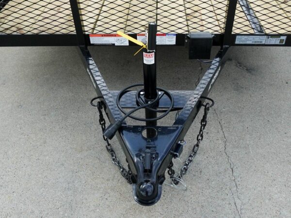 7x20 Dovetail Utility Trailer 2ft Mesh Side with Side Gate (2) 3,500lb Axles - Image 9