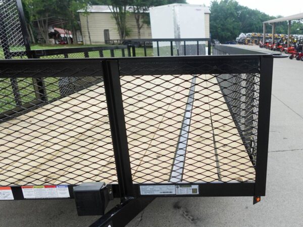 7x20 Dovetail Utility Trailer 2ft Mesh Side with Side Gate (2) 3,500lb Axles - Image 10