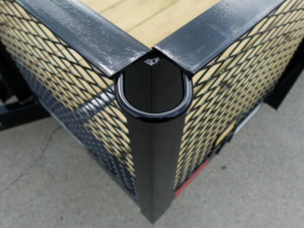 7x20 Dovetail Utility Trailer 2ft Mesh Side with Side Gate (2) 3,500lb Axles - Image 11