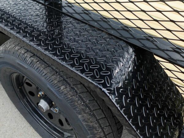 7x20 Dovetail Utility Trailer 2ft Mesh Side with Side Gate (2) 3,500lb Axles - Image 15