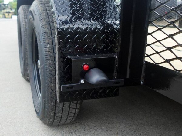 7x20 Dovetail Utility Trailer 2ft Mesh Side with Side Gate (2) 3,500lb Axles - Image 16