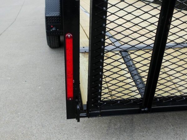 7x20 Dovetail Utility Trailer 2ft Mesh Side with Side Gate (2) 3,500lb Axles - Image 18