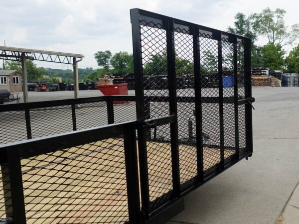 7x20 Dovetail Utility Trailer 2ft Mesh Side with Side Gate (2) 3,500lb Axles - Image 21