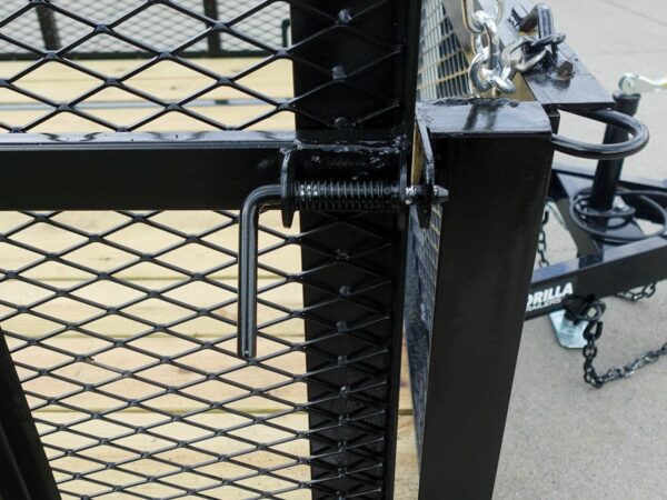 7x20 Dovetail Utility Trailer 2ft Mesh Side with Side Gate (2) 3,500lb Axles - Image 23