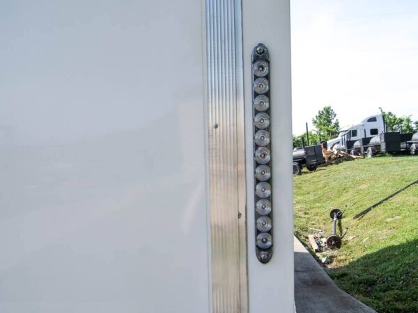 7x20 Enclosed Trailer White - Silver ATP Barn Door (2) 3500lb Axles - Image 10