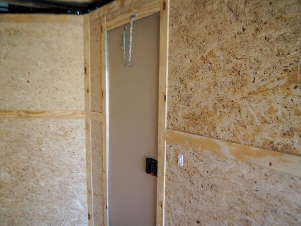 7x20 Enclosed Trailer White - Silver ATP Barn Door (2) 3500lb Axles - Image 14