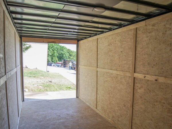 7x20 Enclosed Trailer White - Silver ATP Barn Door (2) 3500lb Axles - Image 17