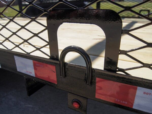 7x16 Tandem Straight Deck Utility Trailer with 6ft Mesh Sides and Ladder Racks - Image 16