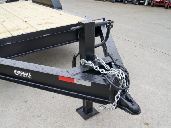 7x16 I-Beam Equipment Trailer with (2) 7K Axles with Stand Up Ramps - Image 7