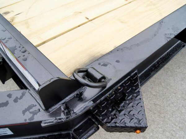 7x16 I-Beam Equipment Trailer with (2) 7K Axles with Stand Up Ramps - Image 9