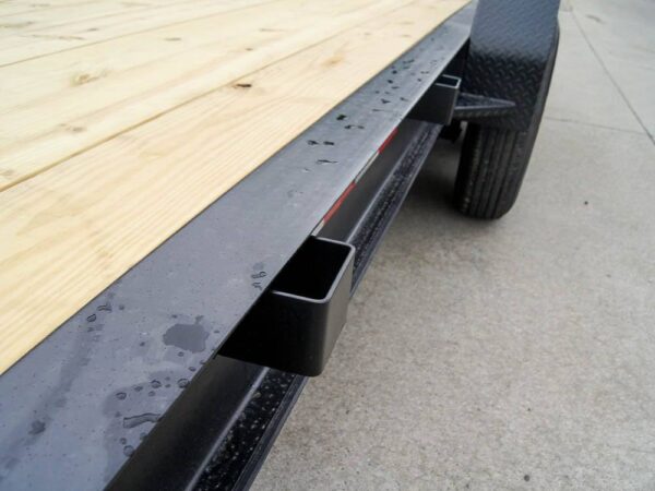 7x16 I-Beam Equipment Trailer with (2) 7K Axles with Stand Up Ramps - Image 10