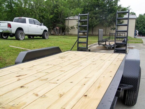 7x16 I-Beam Equipment Trailer with (2) 7K Axles with Stand Up Ramps - Image 11