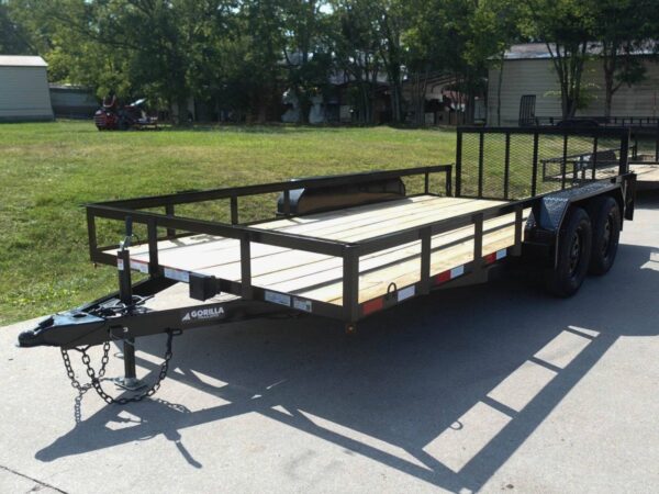 7x16 Utility Trailer Dovetail Powder Coated (2) 3,500lb Axles 7K GVWR - Image 2