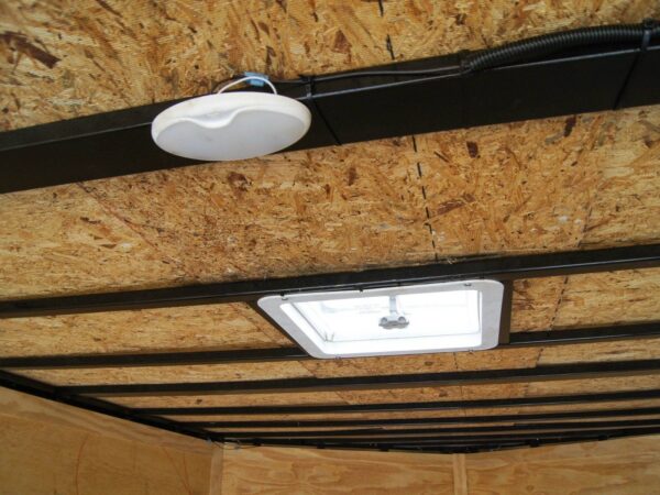8.5x14 V-Nose Enclosed Trailer - Diamond Plate Floor Storage - Image 11