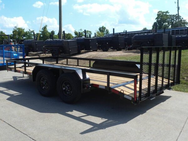 7x16 Utility Trailer Dovetail Powder Coated (2) 3,500lb Axles 7K GVWR - Image 4