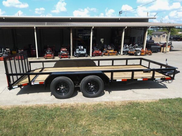 7x16 Utility Trailer Dovetail Powder Coated (2) 3,500lb Axles 7K GVWR - Image 7