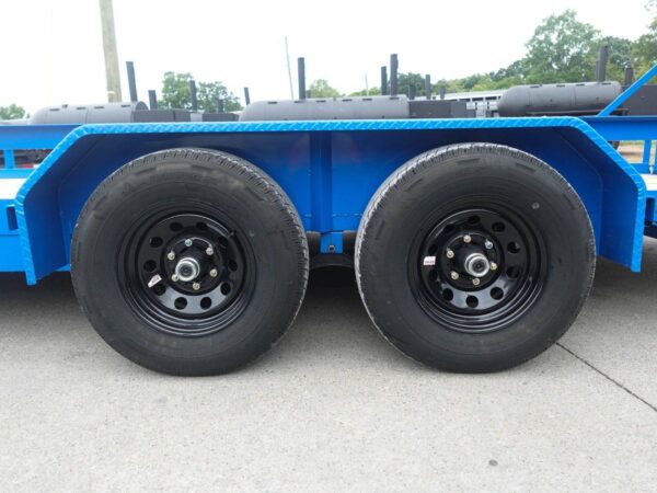 7x20 Heavy Duty Blue Straight Deck Utility Trailer (2) 5,200lb Axles with Brakes - Image 8