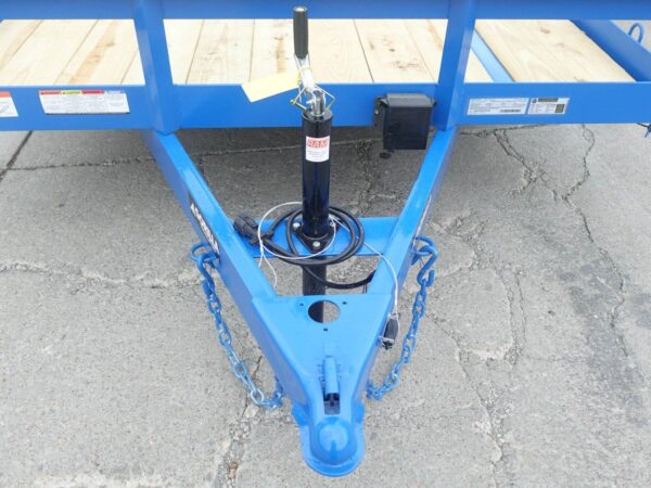 7x20 Heavy Duty Blue Straight Deck Utility Trailer (2) 5,200lb Axles with Brakes - Image 11