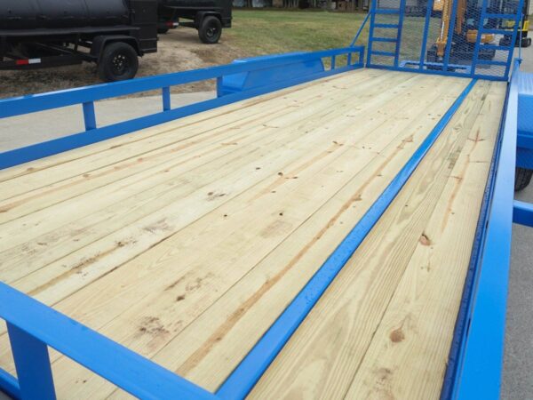 7x20 Heavy Duty Blue Straight Deck Utility Trailer (2) 5,200lb Axles with Brakes - Image 13