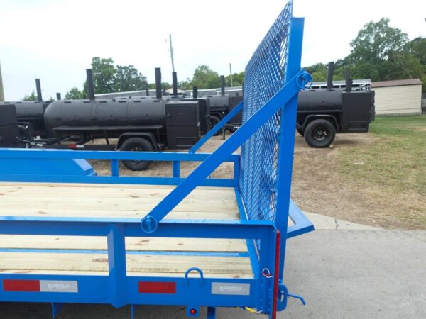 7x20 Heavy Duty Blue Straight Deck Utility Trailer (2) 5,200lb Axles with Brakes - Image 15