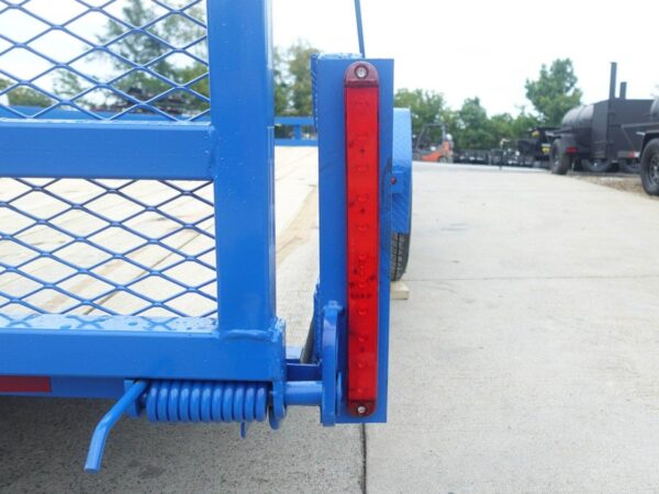 7x20 Heavy Duty Blue Straight Deck Utility Trailer (2) 5,200lb Axles with Brakes - Image 19