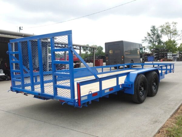 7x20 Heavy Duty Blue Straight Deck Utility Trailer (2) 5,200lb Axles with Brakes - Image 10