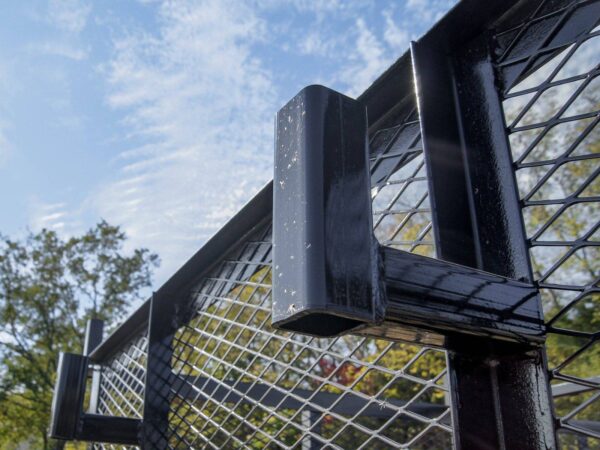 7x18 Tandem Straight Deck Utility Trailer 6ft Mesh Sides Ladder Racks - Image 13