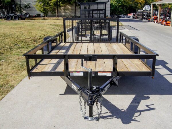 7x14 Dovetail Utility Trailer 3,500lb Axle with Brake - Image 2