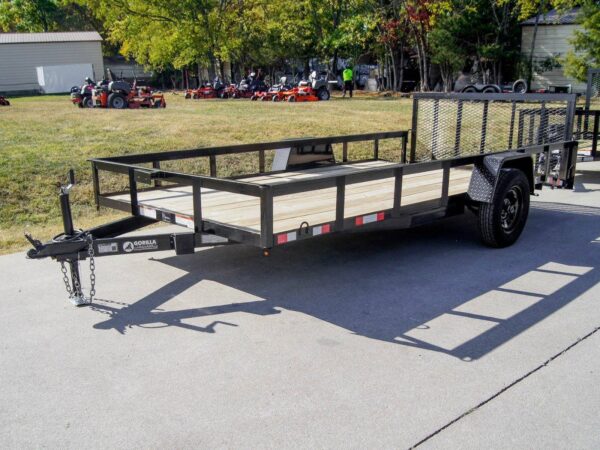 7x14 Dovetail Utility Trailer 3,500lb Axle with Brake - Image 3