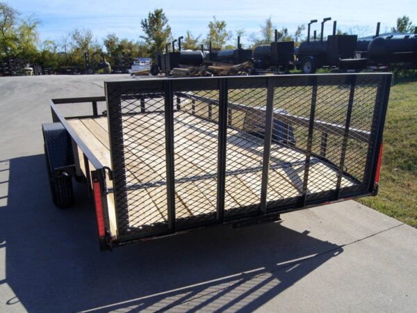 7x14 Dovetail Utility Trailer 3,500lb Axle with Brake - Image 5