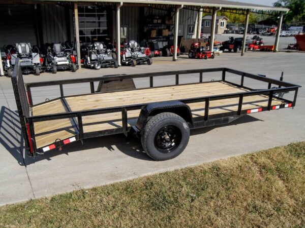 7x14 Dovetail Utility Trailer 3,500lb Axle with Brake - Image 6