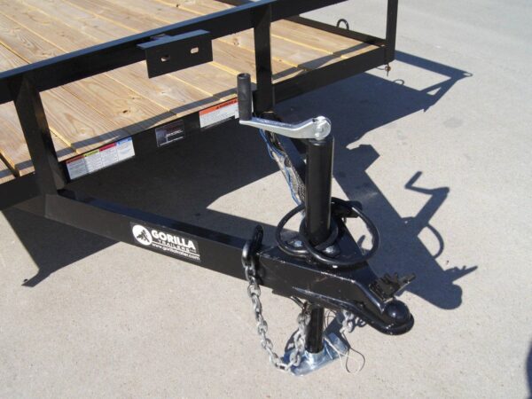 7x14 Dovetail Utility Trailer 3,500lb Axle with Brake - Image 8