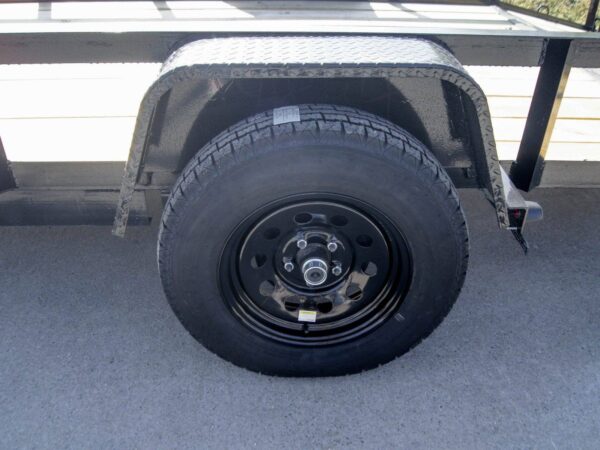 7x14 Dovetail Utility Trailer 3,500lb Axle with Brake - Image 11