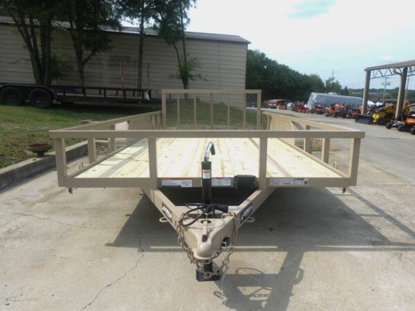 7x14 Straight Deck Tube Top Utility Trailer (2) 3,500lb Axles - Image 2