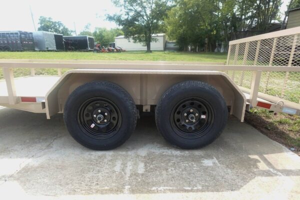 7x14 Straight Deck Tube Top Utility Trailer (2) 3,500lb Axles - Image 4