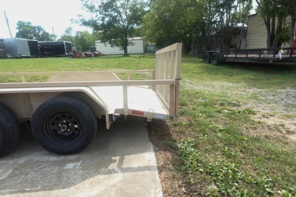 7x14 Straight Deck Tube Top Utility Trailer (2) 3,500lb Axles - Image 5