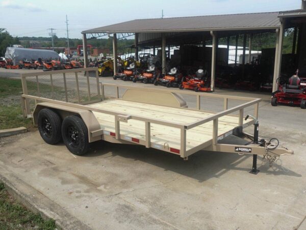 7x14 Straight Deck Tube Top Utility Trailer (2) 3,500lb Axles - Image 9